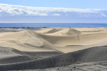Dunes of Maspalomas in Gran Canaria, Canary Islands, Spain