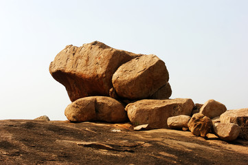 beautiful landscape in Hampi