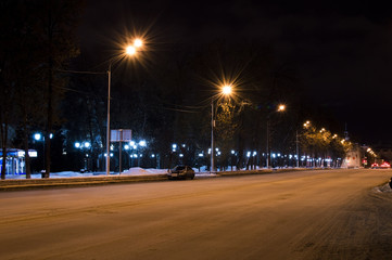 Fototapeta premium Night festive city