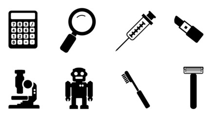 Science, hygiène et soin en 8 icônes