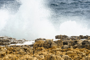Gischt der Meeresbrandung