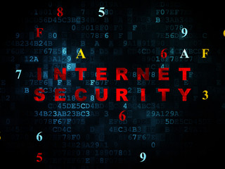 Protection concept: Internet Security on Digital background