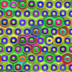 Round tiles seamless generated texture