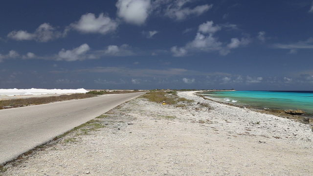 road lake Caribbean Sea
