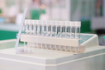 Laboratory equipment. Test tubes