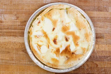 Fototapeten typical focaccia with cheese of Recco, liguria © TTLmedia