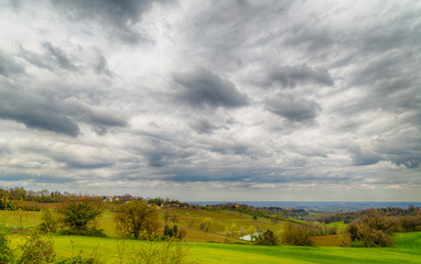 Agricultural cultivated fields in Italy