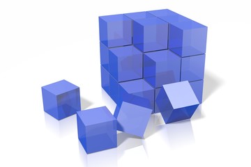 Obraz premium 3D geometrical concept