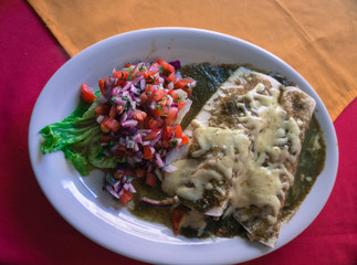 enchiladas chicken salsa verde