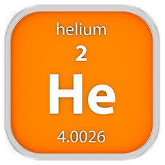 Helium material sign