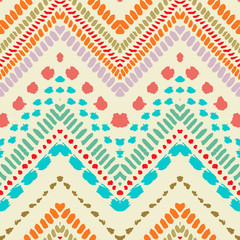 Hand drawn painted seamless pattern. Vector illustration