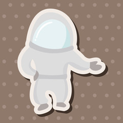 Space Astronaut theme elements vector, eps10