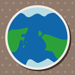 Space earth theme elements vector,eps