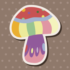 mushroom cartoon theme elements vector,eps