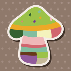 mushroom cartoon theme elements vector,eps