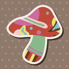 mushroom cartoon theme elements vector,eps