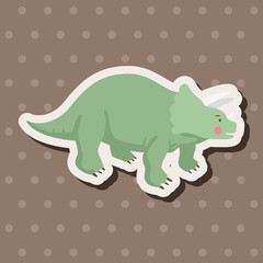 dinosaur cartoon theme elements vector,eps
