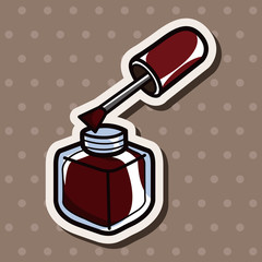 nail polish theme elements vector,eps