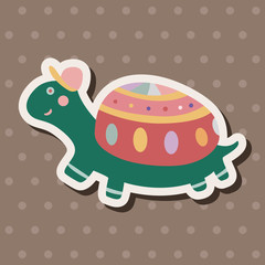 animal turtle cartoon theme elements vector,eps
