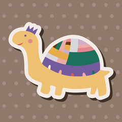animal turtle cartoon theme elements vector,eps
