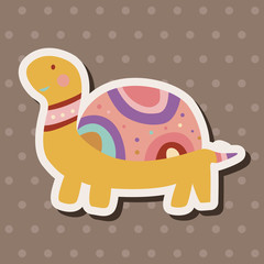 animal turtle cartoon theme elements vector,eps