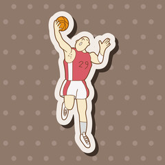 basketball player elements vector,eps