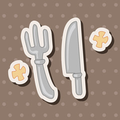 tableware theme elements vector,eps