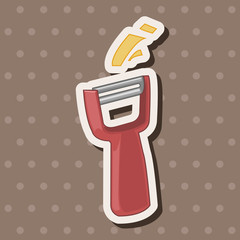 kitchenware peeler theme elements vector,eps