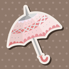 Umbrella theme elements vector,eps