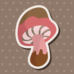 mushroom cartoon theme elements vector,eps