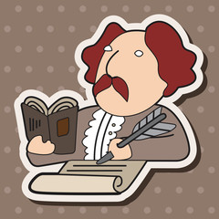 poet theme elements vector,eps