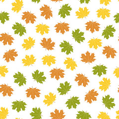 Bright autumn background, vector illustration