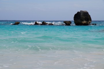 Rocks on the Bermuda shore.