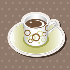 coffee theme elements vector,eps