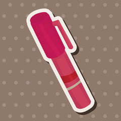 stationery pen theme elements vector,eps