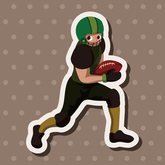 football player theme elements vector,eps
