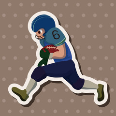 football player theme elements vector,eps