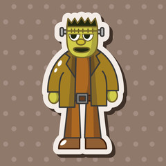 bizarre monster theme elements vector,eps