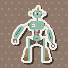 robot theme elements vector,eps