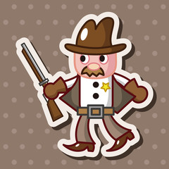 cowboy theme elements vector,eps