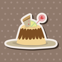 decorating cake theme elements vector,eps10