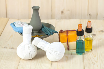 Herbal Ball Spa and wellness setting