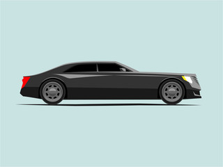 stylized executive business car