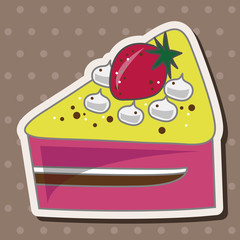decorating cake theme elements vector,eps10