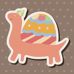 animal turtle theme elements vector,eps