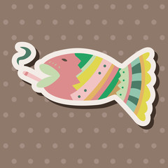 fish theme elements vector,eps