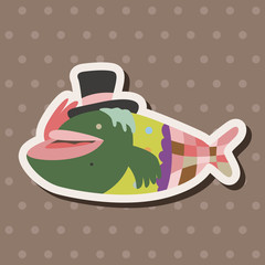 fish theme elements vector,eps