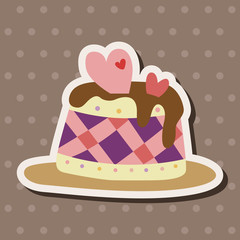 decorating cake theme elements vector,eps10