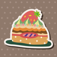 decorating cake theme elements vector,eps10