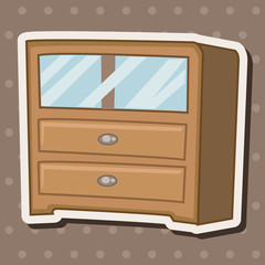furniture theme cabinet elements vector,eps